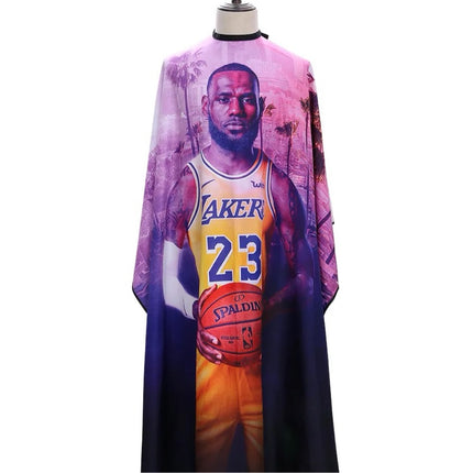 Barber Capes - Professional Salon Cape (Basketball Lebron James (23) Edition)