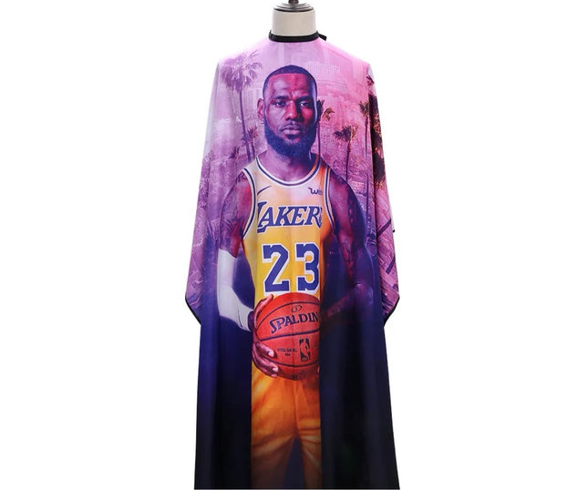 Barber Capes - Professional Salon Cape (Basketball Lebron James (23) Edition)