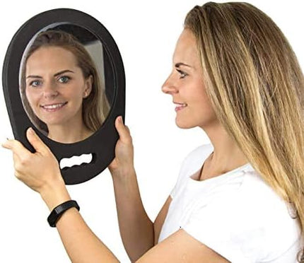 Round Foam Mirror with Handle