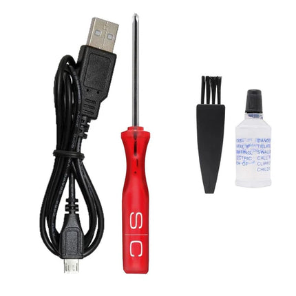Saber Trimmer - Professional Cordless Hair Trimmer with Full Metal Body and Digital Brushless Motor in Black