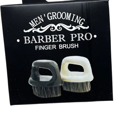 MEN GROOMING BROCHA FINGER BRUSH  (white & black)