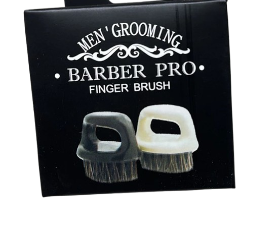 MEN GROOMING BROCHA FINGER BRUSH  (white & black)