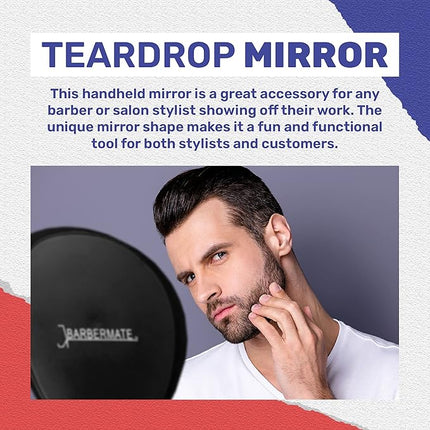 BarberMate Teardrop Mirror