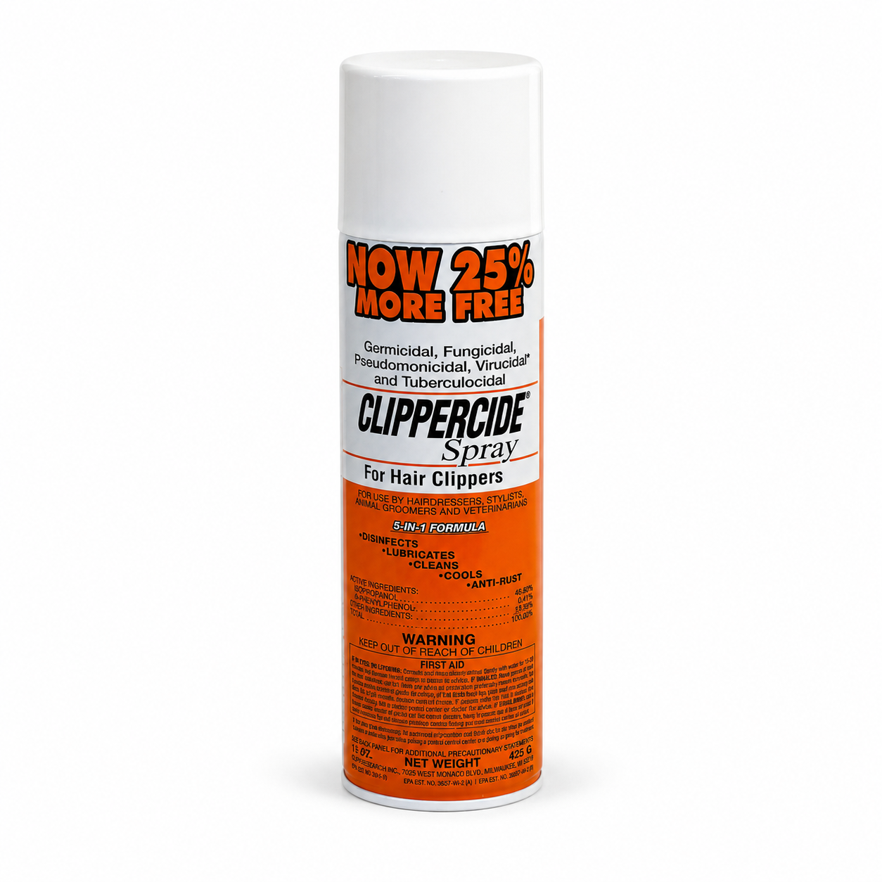 Clippercide Disinfecting & Lubricating Clipper Spray (15oz)