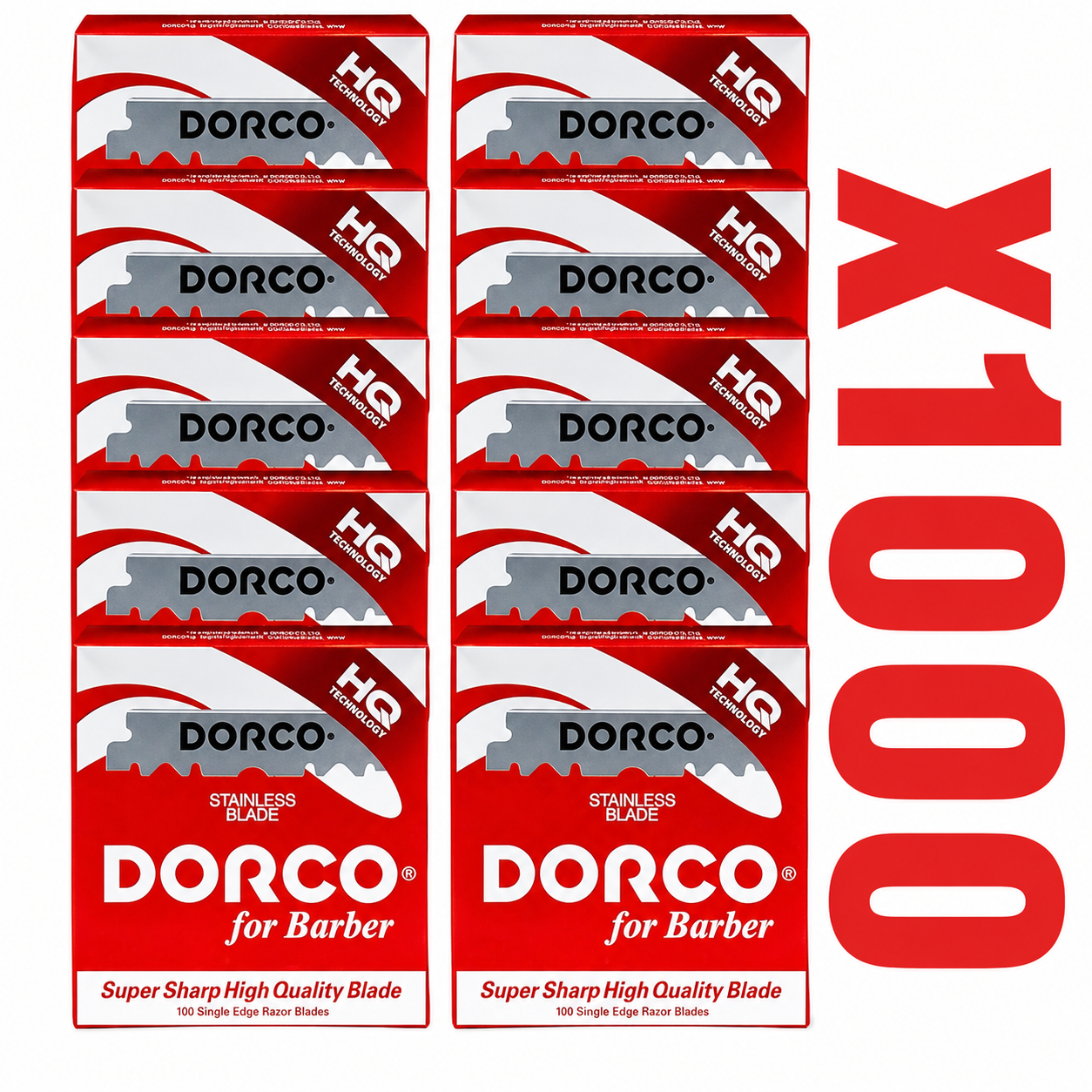Dorco Half Blade Single Edge Blades - 100 Count