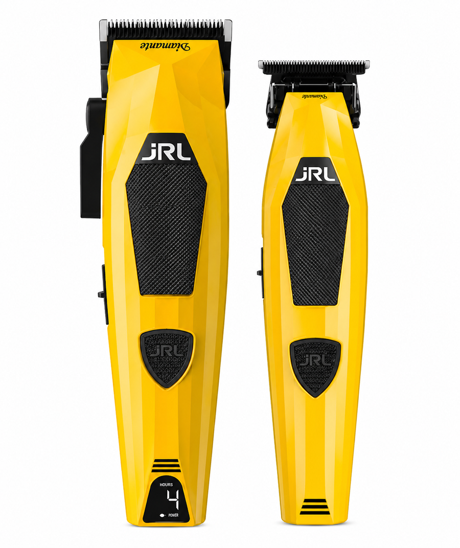 JRL Diamante clipper and trimmer set for professional barber station setup