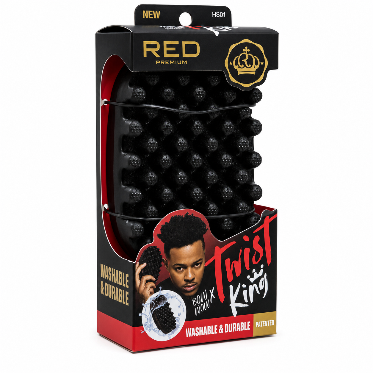 Red Premium Twist King Brush - BowWow X